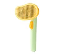 Dog Brush with Release Button, Mango Cat Brush for Long or Short Haired Cats Dogs Rabbits, Skin Friendly Deshedding Grooming Tool for Gently Removes Loose Fur Undercoat