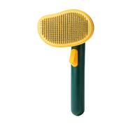 Dog Brush with Release Button, Mango Cat Brush for Long or Short Haired Cats Dogs Rabbits, Skin Friendly Deshedding Grooming Tool for Gently Removes Loose Fur Undercoat