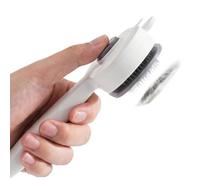 Dog Brushes for Grooming - Cat Dog Shedding Tool with Release Button - Kitten Grooming Comb,for Puppies Kittens All Breeds Loose Hair Removal Daily Routine Home Apartment