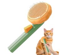 Dog Brushes for Grooming - Hair Brush Against Hair Losing in Pets | Self-Cleaning Detangling Tool Against Hair for Indoor Puppies Kittens