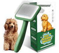 Dog Brushes for Poodle,Doodle,Bernedoodle,Chow Chow Coats Best Slicker Brush for Thick Long Curly Hair Shedding,Detangles,Fluffy,Grooming,Remove Dead Hair Soft Long Pin Slicker Brush for Dematting.