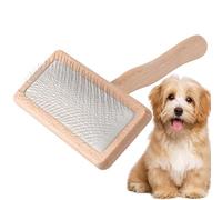 Dog Brushes - Massage And Grooming, Poodle Pin Dematting Dog Grooming Brushes | Professional Wood Pin Brush With Handle For Cats And Small Dogs, Gently Cleaning Pins Brush