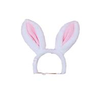 Dog Bunny Ears Cute Easter Pink Rabbit Hat & Bow Tie Hallooween Christmas Holiday Outfits for Cats Dogs (Large)