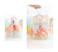 Dog Butterfly Camisole Dress Colorful Bowknot Camisole Puppy Beach Dress Puppy Cats Small Dogs Holiday Party