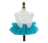 Dog Butterfly Lace Dress for Small Dog Stickers Butterfly Lace Dress Photo Shoot Tulle Skirt Pet Lace Skirt Pet Costume Dress