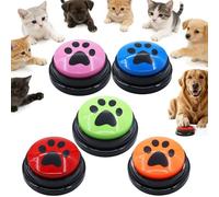 Dog Buttons Talk Training, Pet Communication Buttons Voice Recording Button,Multicolorful Voice Recording Button Pet Training Answer Buzzerr, Funny Gifts for Colleagues, Friends and Family