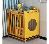Dog Cage 2-in-1 Furniture, Dog Rack, Heavy-duty Wheeled End Table, Chewy Resistant, Dog House, Indoor Small To Large Dog Furniture