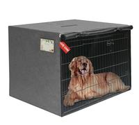 Dog Cage Cover, Durable, Windproof, for Dog Kennels, Indoor and Outdoor Use, Dog Accessories (94 x 61 x 63 cm, L x W x H)