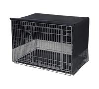 Dog Cage Cover - Reduces Barking For Better Sleep, 4 Side Roll Up Flaps Breathable Design, 91.5x58.5x63.5 Cm,36 Inch Medium Fit, 210D Oxford Fibre Shield For Travel Home Crate