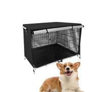 Dog Cage Covers - Dog Crate Blanket, Removable Washable Material, Soft Padded Anti Slip Secure Fit | Portable Practical Canine Shelter Solution For Home Travel Training Boarding Shelter Comfort