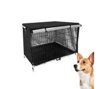 Dog Cage Covers, Polyester Pet Kennel Cover, All Sides Open Water Resistant Machine Wash & Dry Easy Mounting Anti-UV Pet Crate Cover For Pets Privacy
