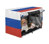Dog Cage Covers Puppy Wire Cage Cover Rollers Shades Russia Flag Russian Federation National Blue Red