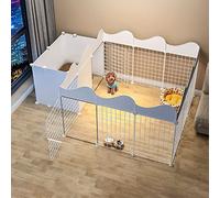 dog cage Indoor Dog Fence - Cat Cage Rabbit Fence, Metal Pet Fence Cat Exercise Fence Cage Dog House Foldable for Rabbit Puppy
