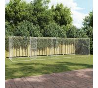 Dog Cage Silver 800 x 200 x 200 cm Galvanised Steel