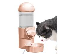 Dog Cage Water Bottle - Automatic Siphon Heated Bunny Water Dispenser 500ml USB Pet Cage, Hanging Pet Water Food Container for Cats and Dogs, 16 x 8.5 x 21.6 cm