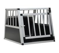 Dog Cage with Single Door Pet Puppy House Carrier Crate Multi Sizes vidaXL