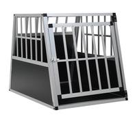 Dog Cage with Single Door Pet Puppy House Carrier Crate Multi Sizes vidaXL