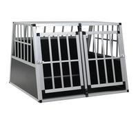 Dog Cage with Single Door Pet Puppy House Carrier Crate Multi Sizes vidaXL