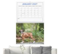 Dog Calendar 12 Month Jan - Dec 2017 Funny Decorative Animal Planner