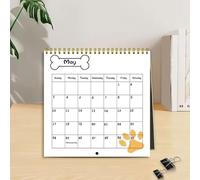 Dog Calendar 2026-2027 - Wall Calendar Puppy Dog,Large Grid Monthly Organizer for Holiday Preparations Team Meetings Classroom Workplace Fitness Routines Family Activity Scheduling