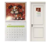 Dog Calendar 2026 - Adorable Illustrated Dog Planner Annual Dates Tracker | Twelve Page Hanging Organizer, Lovely Puppy with Study Corner, Situation For Lovers