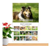 Dog Calendar 2026,Artistic Cute | Organize Calendar Planner,for Home School Table Desk Study Planning Family Organizing Workplace Friends