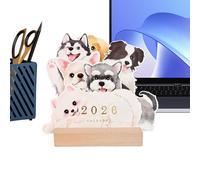 Dog Calendar 2026, Monthly Planner with Double-Sided Writing - 12 Puppy Cards Design Funny Dog Calendar | For Children Adults Family Desk School Table Decoration