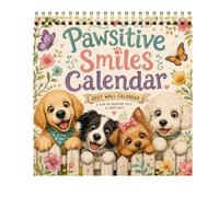 Dog Calendar 2027 - Puppy Wall Planner | Twelve Month Twin Wire