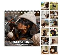 Dog Calendar - Art Planning Paper with Writing Area