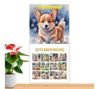 Dog Calendar | Artistic & Cute | Aesthetic Desk Calendar | For Organizing Desk, Home, Table, Study, Family, Workplace, School &
