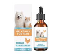 Dog Calming Aid | 60ml Pet Relaxation Drops For Dogs Cats | Natural Calming Support Liquid Supplement Solution Travel Stress Relief Sleep Aid For Indoor Thunderstorm Fireworks Separatio