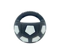 Dog Calming Ball with Handle, Interactive Football Shape Dogs Toy with a Squeaking Sound, Waterproof Dog Calming Ball with Unique Texture for Dogs to Chew and Chase (C)