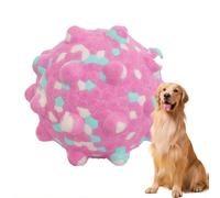 Dog Calming Balls 2.4 Inch, Chew Balls for Dogs, Durable Bouncy Interactive, Fun Toys and Chew Toy for Large and Medium Dogs 【Teeth grinding】 Pink trumpet