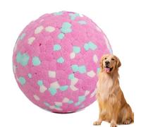 Dog Calming Balls 2.4 Inch, Chew Balls for Dogs, Durable Bouncy Interactive, Fun Toys and Chew Toy for Large and Medium Dogs pink trumpet