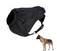 Dog Calming Cap Eye Mask, Nylon Cap Eye Mask for Dog Anxiety Relief, Puppy Pet Calming Dog Mask with Adjustable Neck Strap, for Small Medium Large Dogs Grooming Anti Car Sickness,Shading Black (XL)