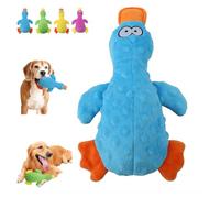 Dog Calming Duck Toy, Durable Dog Calming Ducks Dogs Toy Yellow Stuffed Ducks Dogs Chew Toys, Interactive Plush Duck Toys with Quack Sound Mellow Duckes Pillow for Pet Puppy (Blue)