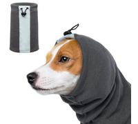 Dog Calming Ear Muffs, Fireworks Calming Ear for Dogs Hematoma Ear Wrap Ear Defenders for Fireworks Noise Canceling(Grey, S)