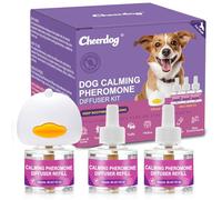 Dog Calming Pheromone Diffuser, Pet Calming Diffuser for Dog Anxiety Relief 3 Refills,Relieve Separation Anxiety, Stress Barking and Chewing Calm Relaxing (3)