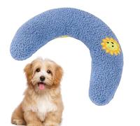 Dog Calming Pillow - Soft Flu-ffy Neck Pillow For Dog | U-Shaped Pet Neck Pillow For Sleep | Comfortable Plush Pet Neck Pillow | Machine Washable Pet Sleeping Supplies For Medium, Small Dogs, Kitten
