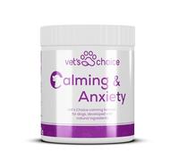Dog Calming Supplements - Calming & Anxiety Powder for Dogs - 270g | Vet's Choice - GMP Certified | Support for relaxation & emotional balance | UK Made Dog Supplement, Mix in with Food (Beef Flavour)