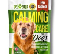 Dog Calming Tablets for Separation Anxiety, Excessive Barking, Stress & Anxiety, Hyperactive Dogs, Travel, Fireworks & Vet Visits, Calm With NO Drowsiness, 120 Tablets