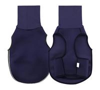 Dog Calming Vest, M Size, Dark Blue Soothing Thunder Wear, Two-Way High Collar with Reflective Strip, Fits Chest 17.7 to 21.3 in or 45 to 54 cm, Comfortable Compression Wrap for Stress Relief