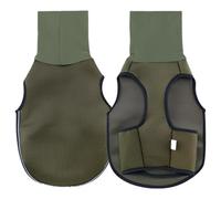 Dog Calming Vest, Olive Green, M Size for Chest 17.7-21.3 in / 45-54 cm, Two-Way High Collar & Reflective Strip Design