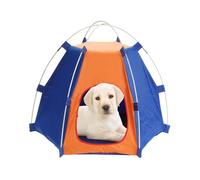 Dog Camping Tent - Portable Waterproof Pet Shelter, Foldable Outdoor Puppy House | Lightweight Travel Pet Gear, Easy Setup Small Animal Tent, Durable Dog Shade Canopy for Garden Lawn Camping Trips