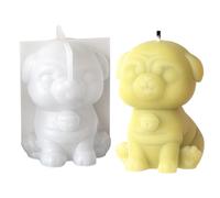 Dog Candle Mold, Cute Animal Silicone Molds, 1.77x1.77x2.36 inches, 3D Plaster Casting Tool with Flexible Materials, Ideal for Table Decoration, Home Decor, Hand Crafting, Birthday