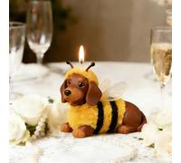 Dog Candle Mold, Cute Bee Puppy Dog Silicone Candle Molds, Resin Casting Molds for Epoxy Resin Craft, Perfect for Candle Making Wax Aromatherapy & Home Decor Birthday Gift DIY Handcraft