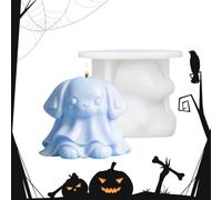 Dog Candle Mold Halloween 3D Dog Silicone Flexible