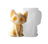 Dog Candle Mold | Reusable 3D Cute Easy Release - Skeleton Cat Dog Candle Mold,for Home Bakery Epoxy Resin Plaster Ornament Concrete Artwork Soft Clay Chocolate