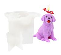 Dog Candle Mold - Silicone, Flexible Non Stick Candle Mold | Golden Retriever Shape Easy Release For Crafts, Aromatherapy Candle Soap Making, Ado