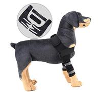 Dog Canine Brace for Front Leg with Reflective Stripes Knee Brace Elbow Protector for Torn Acl Carpus Sprains Arthritis Injury Recovery Relieve Pain,Neoprene Sport Protect Wrap,Black,Large